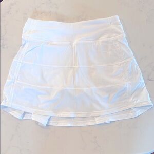 Lululemon Athletica Pace Rival White Skirt